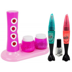 Körömfestő szett Glitter adagoló színes matricák