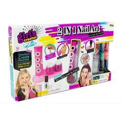 Körömfestő szett Glitter adagoló színes matricák