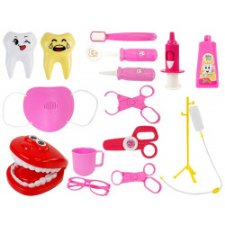 Kis fogorvos orvosi készlet tok orvosi olló fecskendő fogak