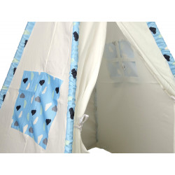 Indian Tepee Tent Playhouse Clouds Vízálló