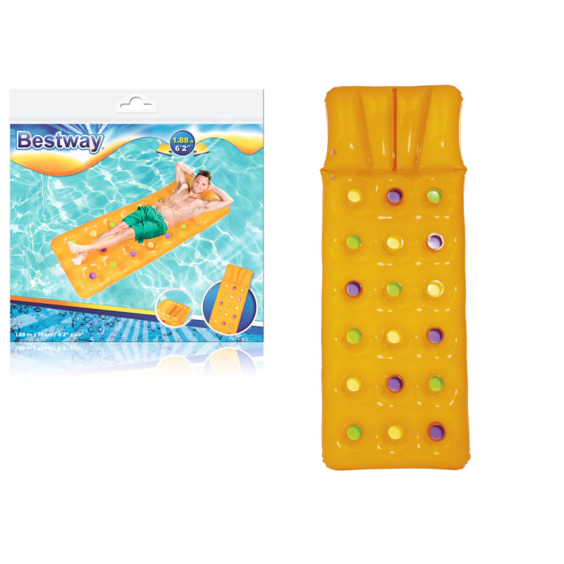 Légmatrac úszáshoz Sárga 188 x 71 cm Bestway 43014