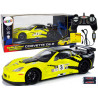 R / C Racing Sport Car 1:18 Corvette C6.R sárga 2,4 G lámpák