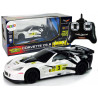 Sportautó R/C 1:24 Corvette C6.R fehér 2.4 G lámpák