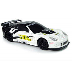 Sportautó R/C 1:24 Corvette C6.R fehér 2.4 G lámpák