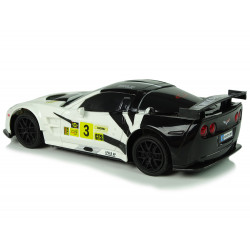 Sportautó R/C 1:24 Corvette C6.R fehér 2.4 G lámpák