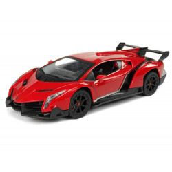 Sportautó R/C 1:24 Lamborghini Veneno Red 2.4 G lámpák