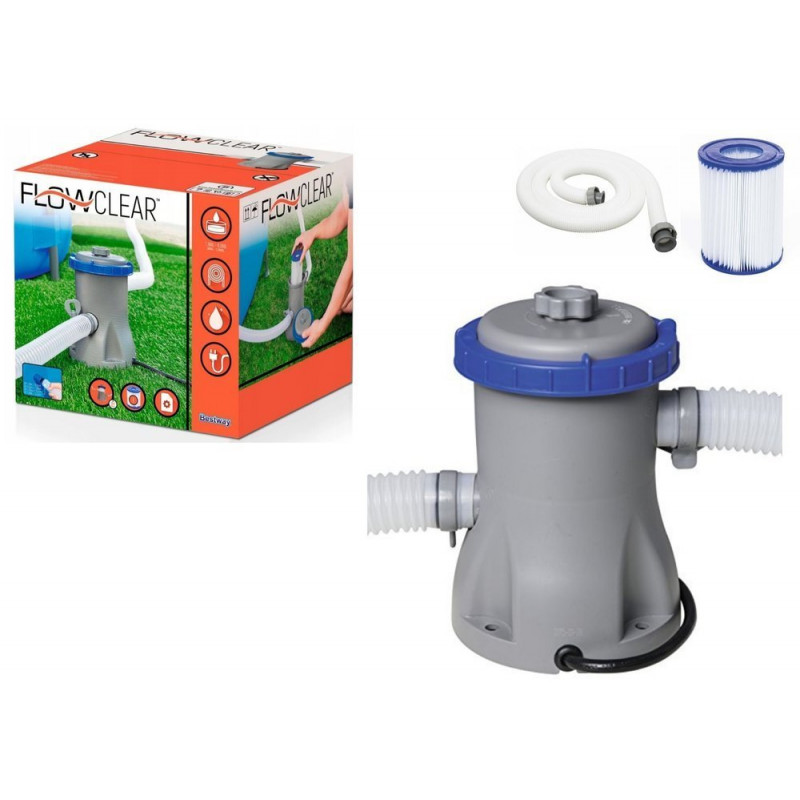 Szűrőszivattyú úszómedencéhez 1249L / h Bestway 58381