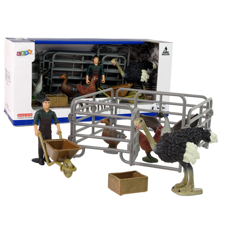 Farm Animal figura készlet Farmer Birds