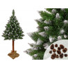 Karácsonyfa gyémántfenyő 3D törzsön 180 cm Snow Glitter