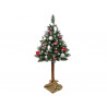 Karácsonyfa gyémántfenyő 3D törzsön 180 cm Snow Glitter