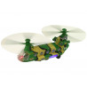 Katonai helikopter Hatalmas Wings Lights Sound Moro