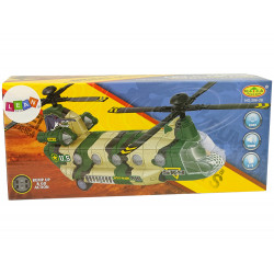 Katonai helikopter Hatalmas Wings Lights Sound Moro