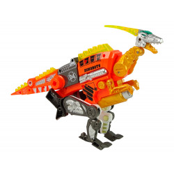 Dinobotok 2 az 1-ben Dinosaur Shotgun Orange Velociraptor Shield