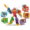 Dinobotok 2 az 1-ben Dinosaur Shotgun Orange Velociraptor Shield