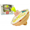 Rapunzel Spinning Top Yellow Metal