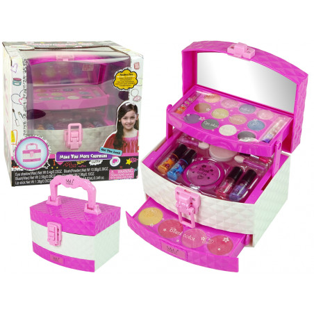 Beauty Set Cosmetics Pink Nail Lacquer Shadows