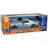 R/C Sports Car 1:16 Silver Blue Stripes Pilot