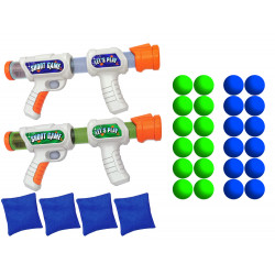 4 az 1-ben Target Toss Játék Táskák Foam Ball Gun