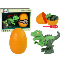 Dinosaur Tyrannosaurus Rex készlet Egg DIY csavarhúzóval, zöld