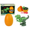 Dinosaur Tyrannosaurus Rex készlet Egg DIY csavarhúzóval, zöld