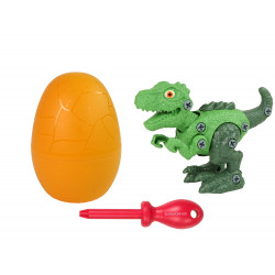 Dinosaur Tyrannosaurus Rex készlet Egg DIY csavarhúzóval, zöld