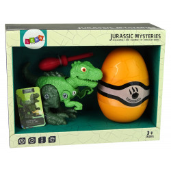 Dinosaur Tyrannosaurus Rex készlet Egg DIY csavarhúzóval, zöld