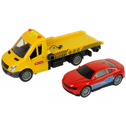 Transporter Truck Tehergépkocsi rámpa Súgó Hangok Fények