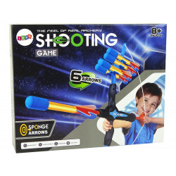 Longbow 6 lövésű Sport íj gyerekeknek kék és fekete