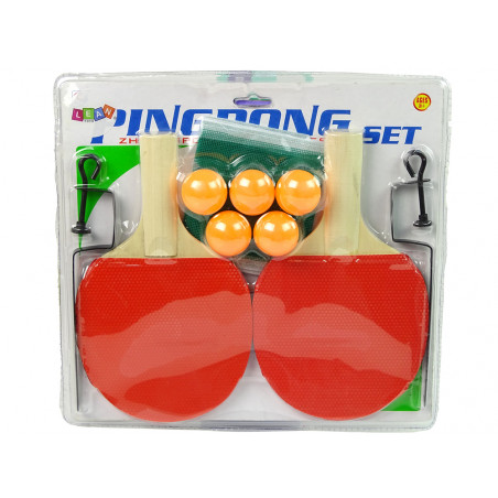 Pingpong készlet asztalitenisz ütők, 5 golyós háló