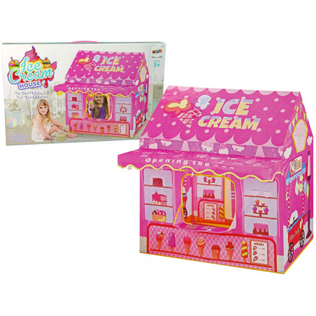 Princess Ice Cream Sátor Fagylaltbolt gyerekeknek Pink Lights Stars
