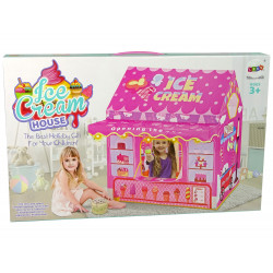 Princess Ice Cream Sátor Fagylaltbolt gyerekeknek Pink Lights Stars