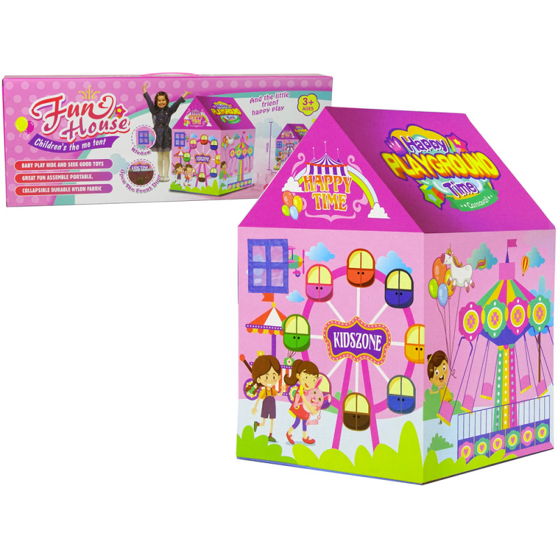 Funfair House Sátor gyerekeknek rózsaszín
