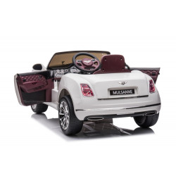 Akkumulátoros autó Bentley Mulsanne fehér