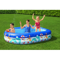 Felfújható medence tetővel 213 x 155 x 132 cm Bestway 54370