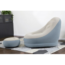 Bestway 75053 felfújható fotel lábtartóval 122 x 94 x 81 cm