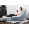 Bestway 75053 felfújható fotel lábtartóval 122 x 94 x 81 cm