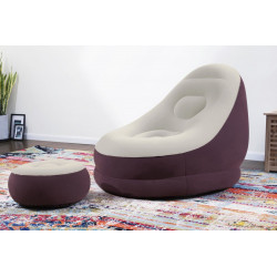 Bestway 75053 felfújható fotel lábtartóval 122 x 94 x 81 cm