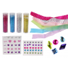 DIY Ékszerkészítő Kit Band Gyűrűk Brokát