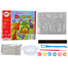 DIY festőkészlet dinoszauruszok gipsz mágnesek