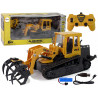 Építőipari Bulldozer Grabber 2.4GR/C lánctalpas kerekek 1:18