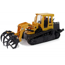 Építőipari Bulldozer Grabber 2.4GR/C lánctalpas kerekek 1:18