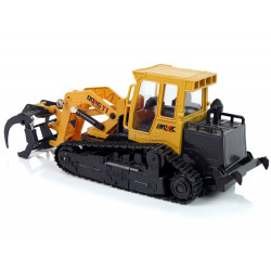 Építőipari Bulldozer Grabber 2.4GR/C lánctalpas kerekek 1:18