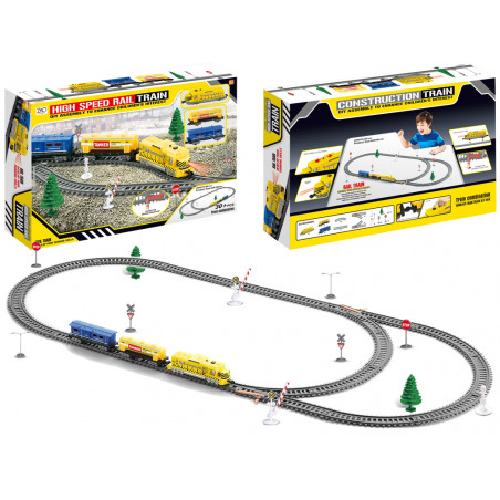Elektromos vonat + vágányok Vonatrajongóknak Két sebességű vonat TRAIN BUILDER