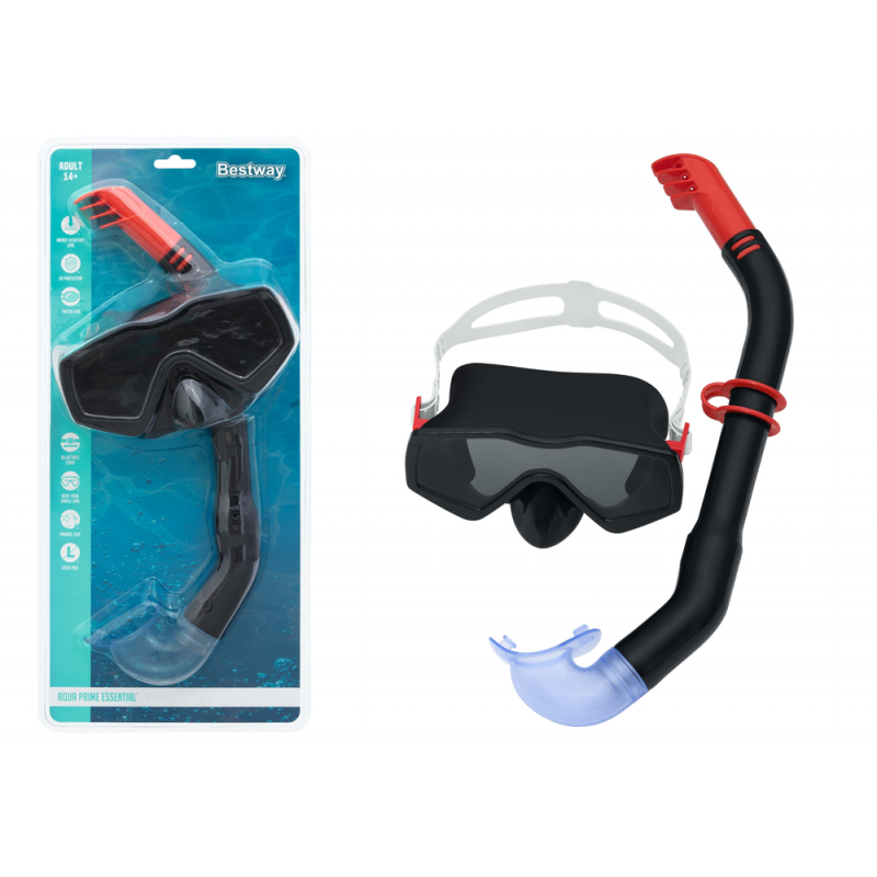 Búvármaszk Snorkel Black Bestway 24071
