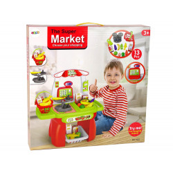 Szupermarket készlet bolt kosár mérleg élelmiszerek