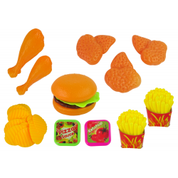 Élelmiszeripari termékek nagy készlete FUNNY FOOD Játszani a Fast Food Café Shopban