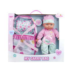 Baby Doll Carrier Pink Bottle Sound