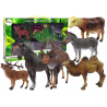 Háziállatok erdei szarvas tehén halmaza