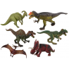 6 darabos dinoszaurusz készlet Nagy modellfigurák Őskori világ
