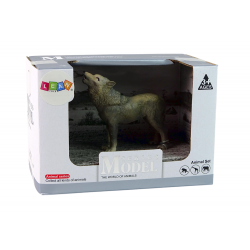 Wolf szürke állatfigura készlet